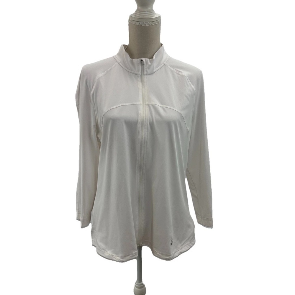 Avalanche Lightweight Athletic Jacket Women’s XL 3/4 Sleeve White Outdoor